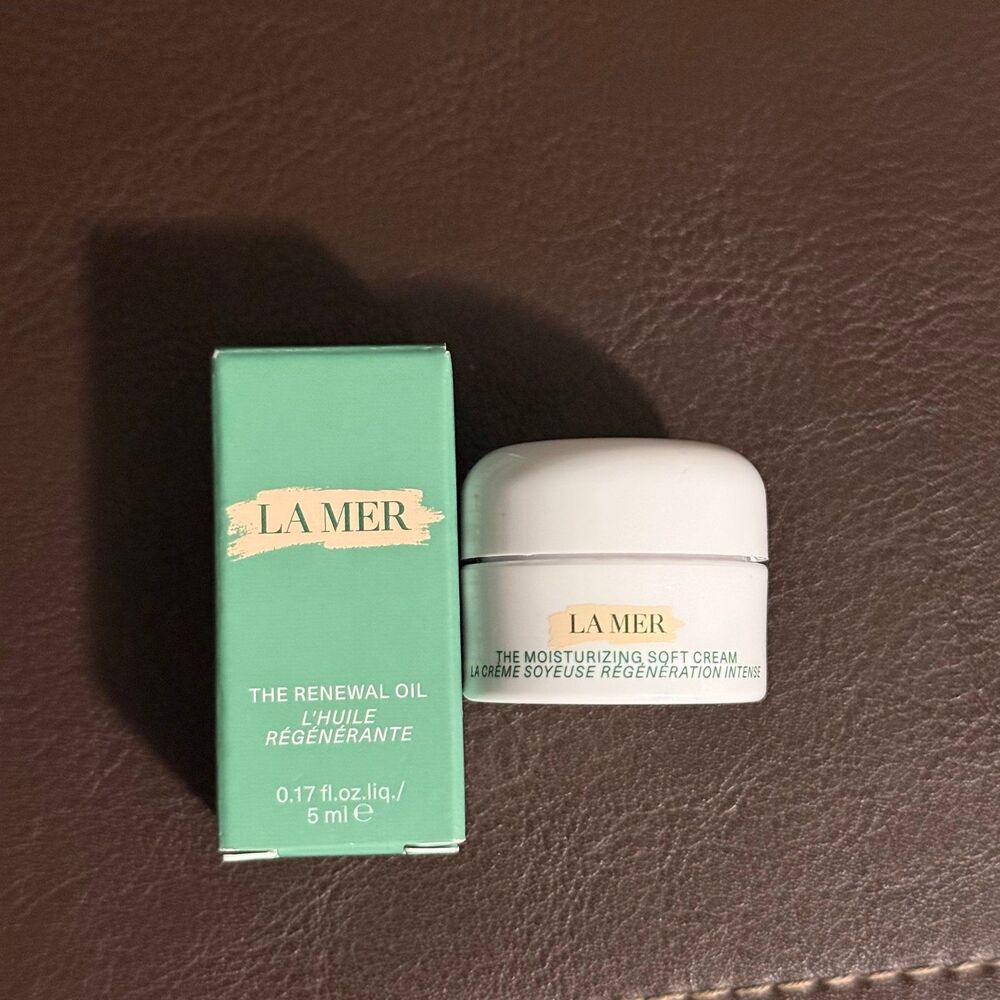 La Mer The Renewal Oil and moisturizing soft cream 0.17 oz/5ml, Sample Size